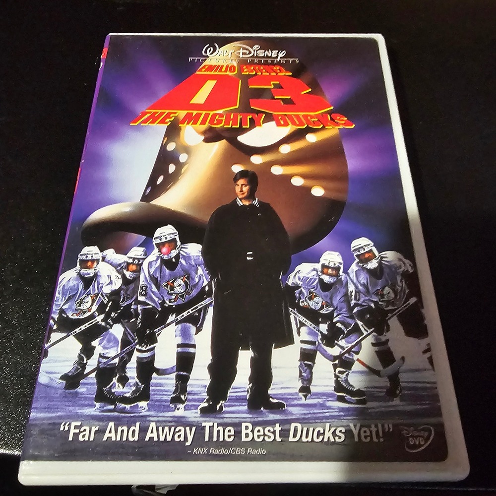 D3 The Mighty Ducks DVD Disney Emilio Estevez Widescreen Movie 26575 7888363231